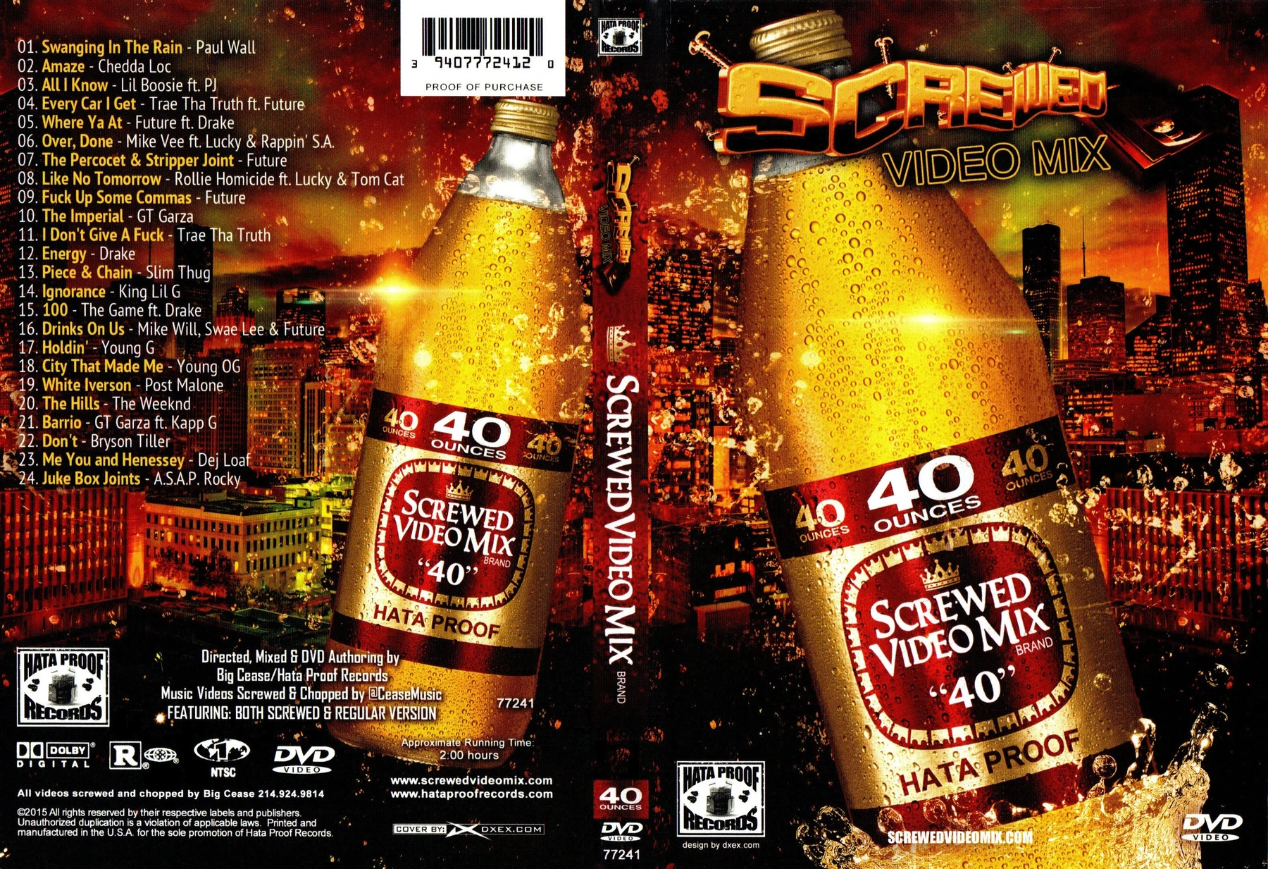 Hata Proof Records - Screwed Video Mix 40 (40 Ounces) cover