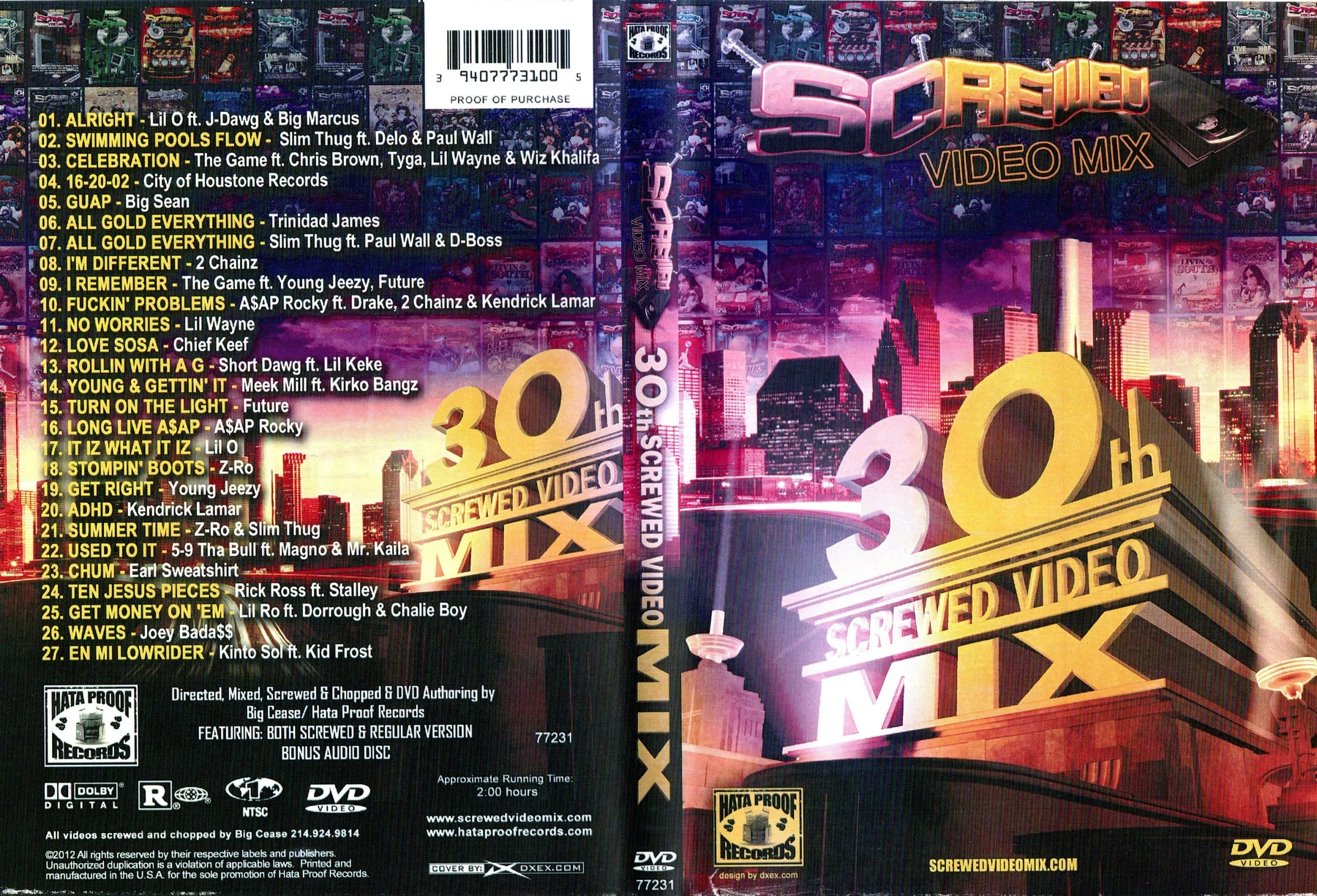 Hata Proof Records - Screwed Video Mix 30 (30th Screwed Video Mix) cover