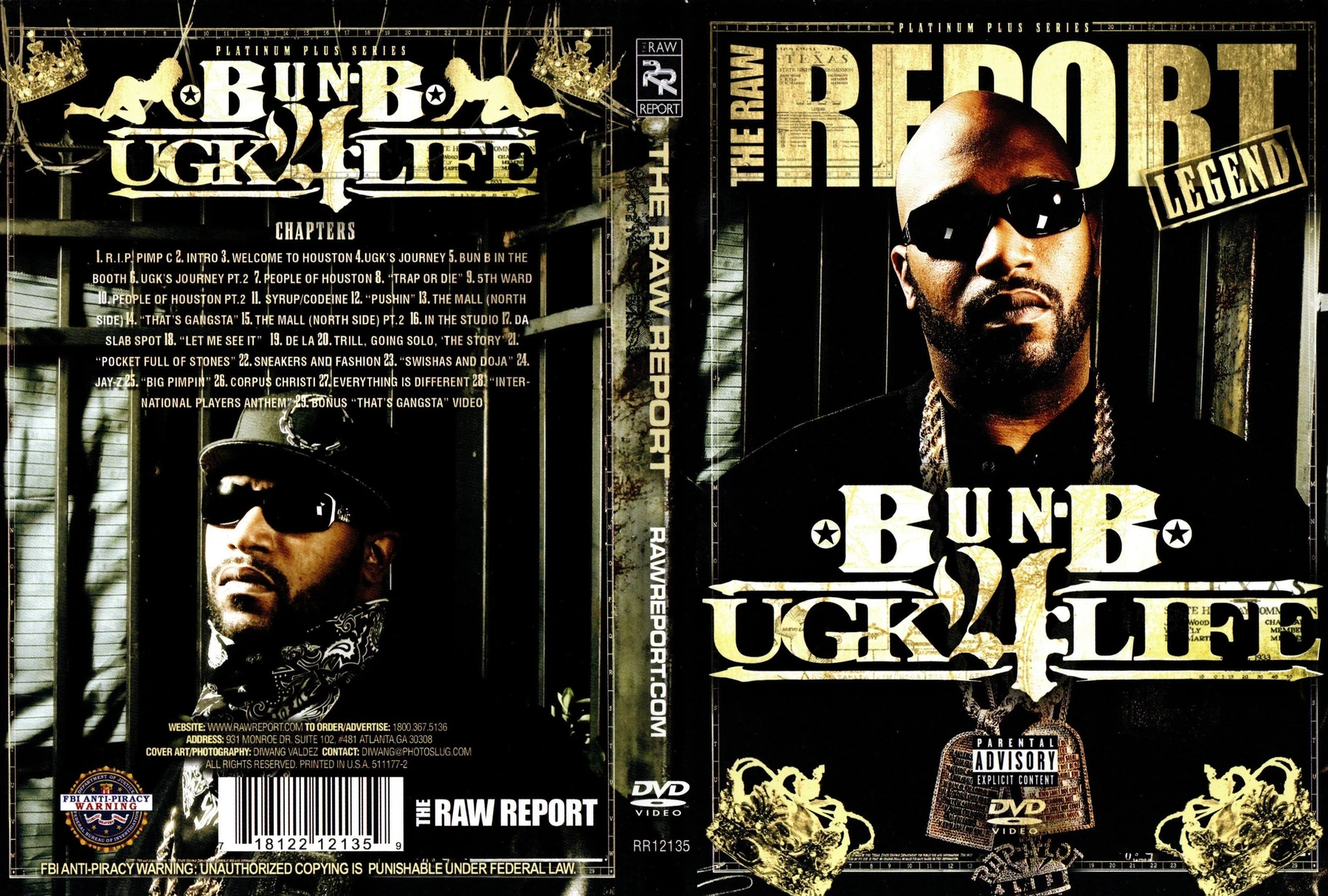 The Raw Report Legend - Bun B UGK 4 Life cover