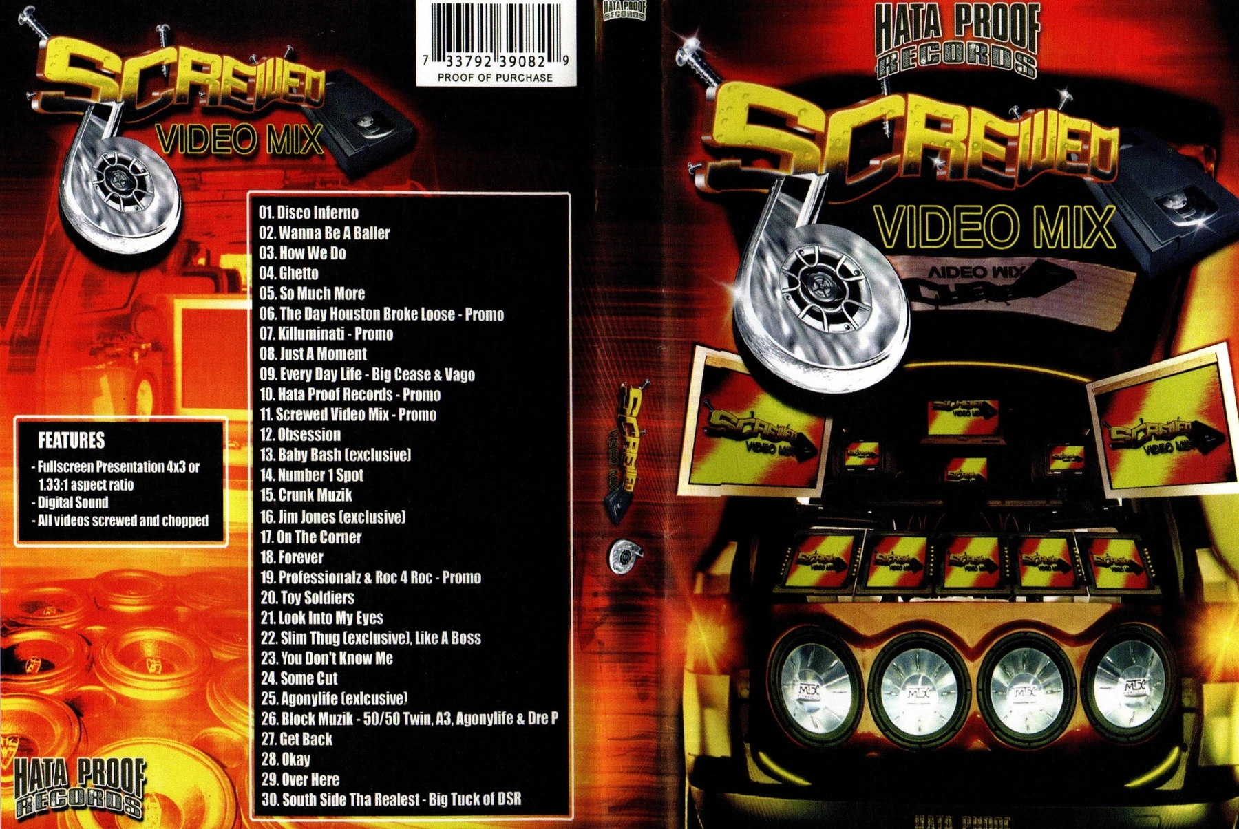 Hata Proof Records - Screwed Video Mix 6 (DVD) cover