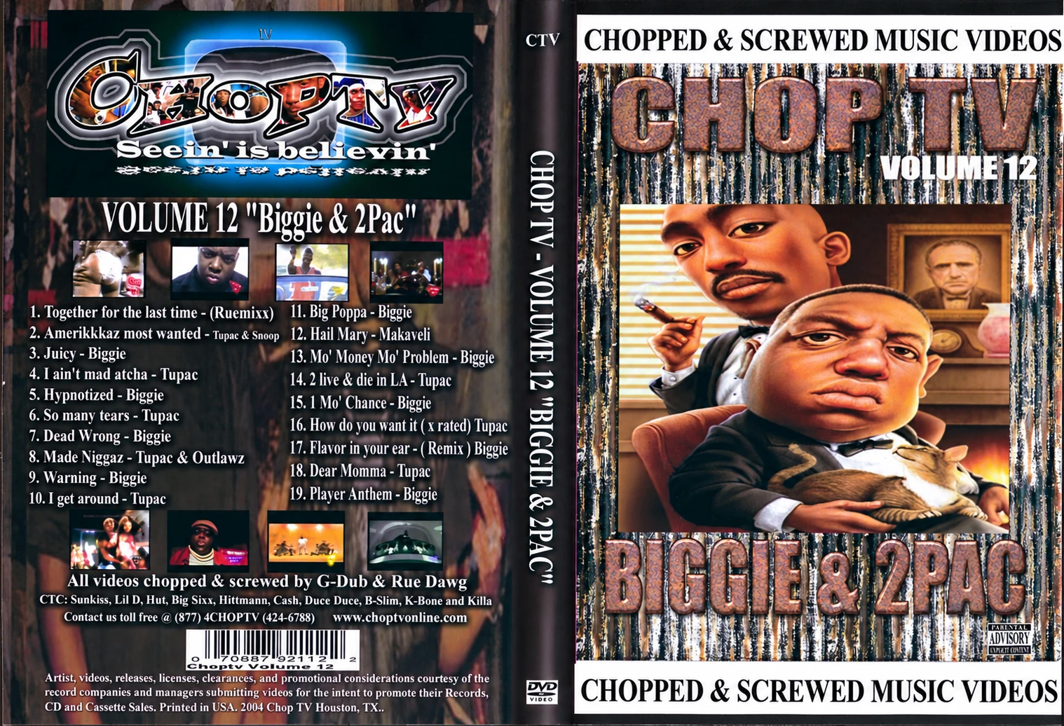 Chop Tv Volume 12 Biggie & 2Pac cover