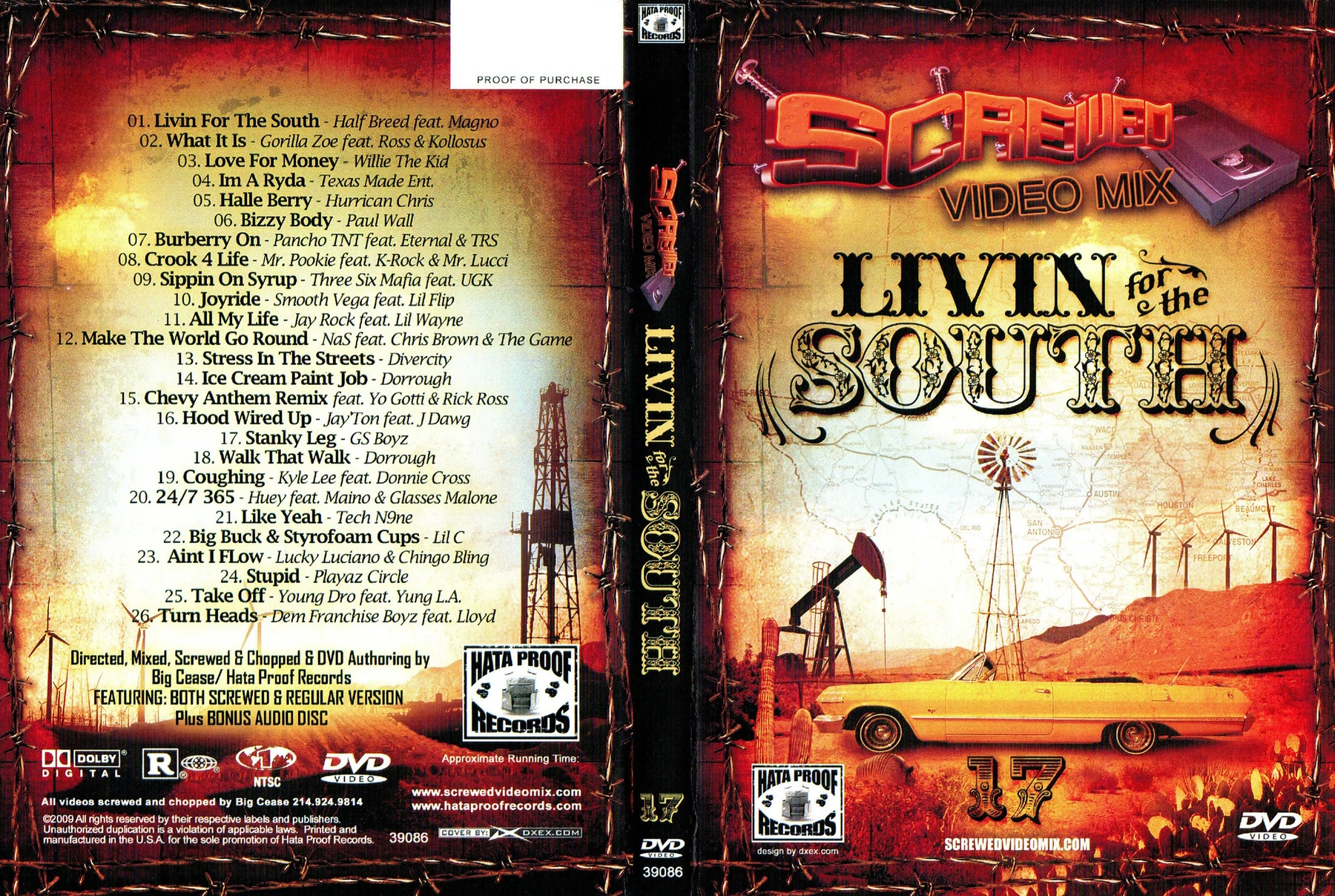 Hata Proof Records - Screwed Video Mix 17 (Living For The South) cover