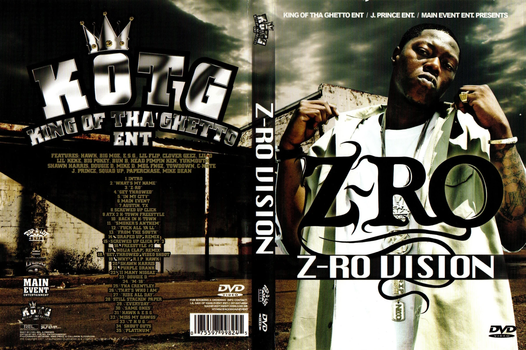 King Of Tha Ghetto Ent. - Z-Ro Vision cover