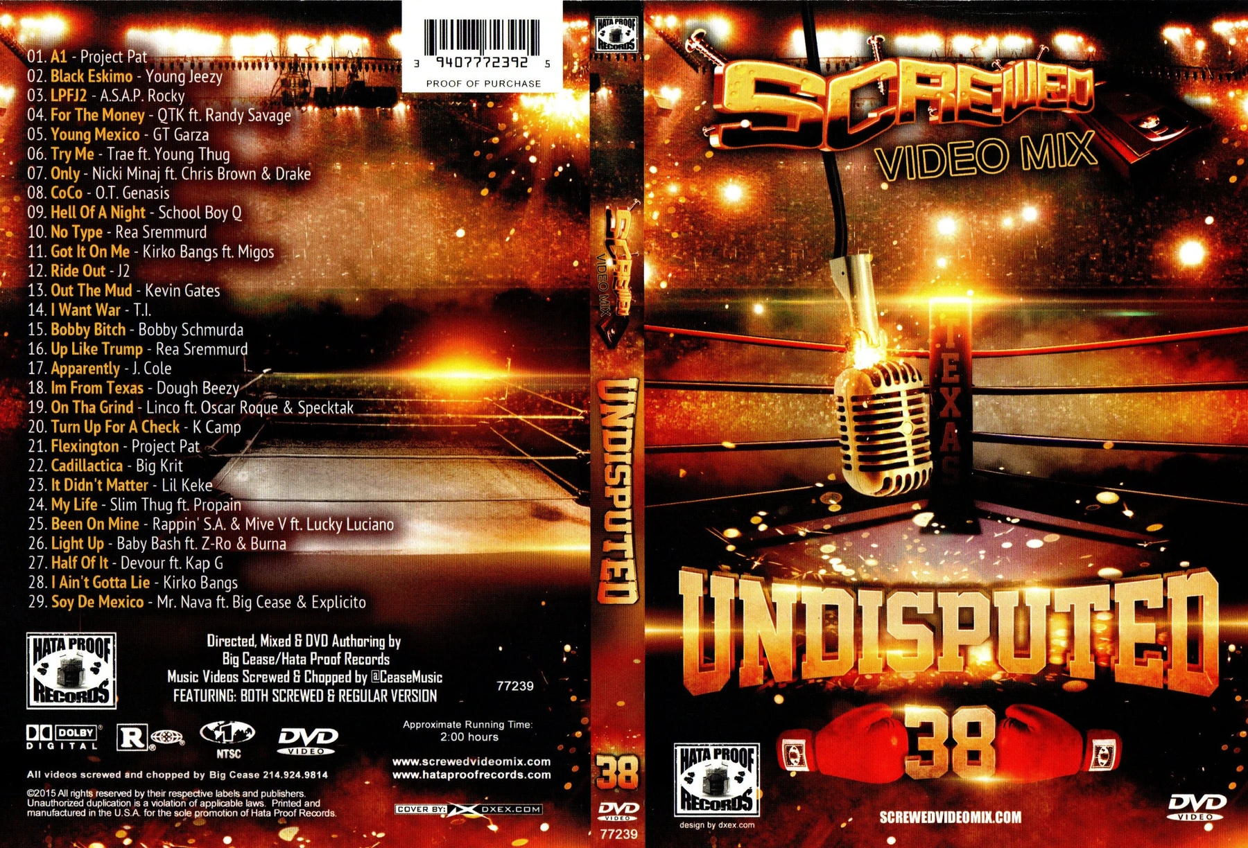 Hata Proof Records - Screwed Video Mix 38 (Texas Undisputed) cover