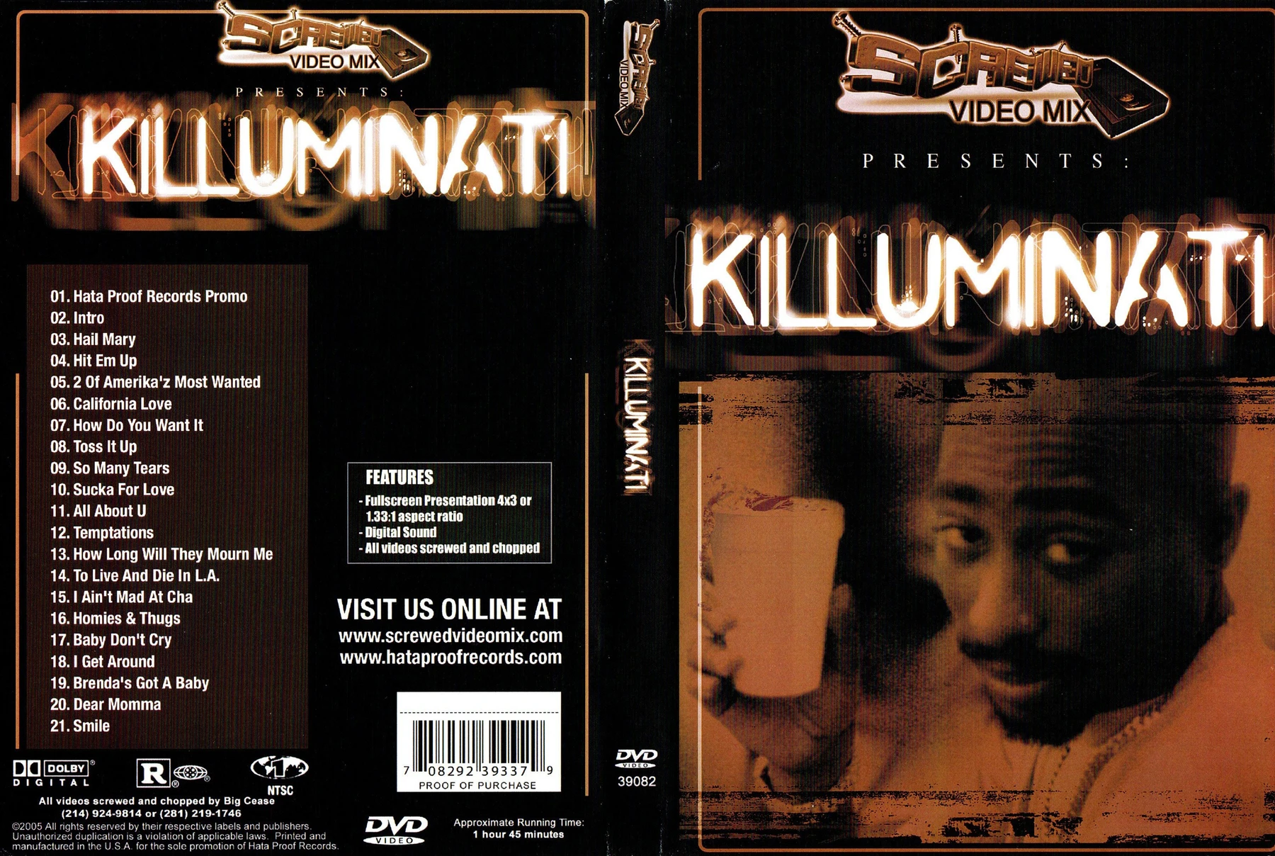 Hata Proof Records - Screwed Video Mix (Tupac) (Killuminati) cover