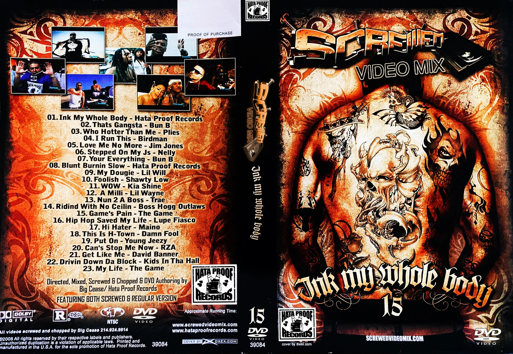 Hata Proof Records - Screwed Video Mix 15 (Ink My Whole Body) cover