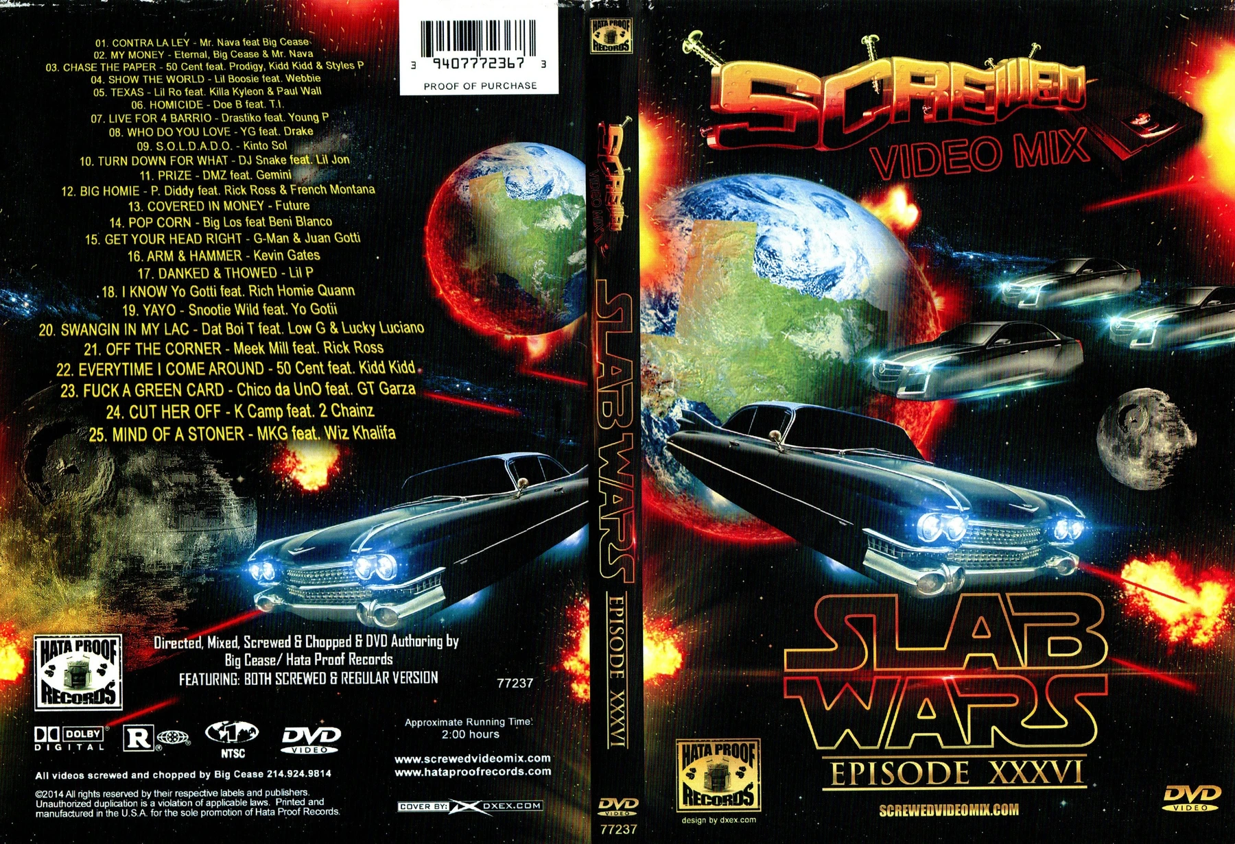 Hata Proof Records - Screwed Video Mix 36 (Slab Wars) cover