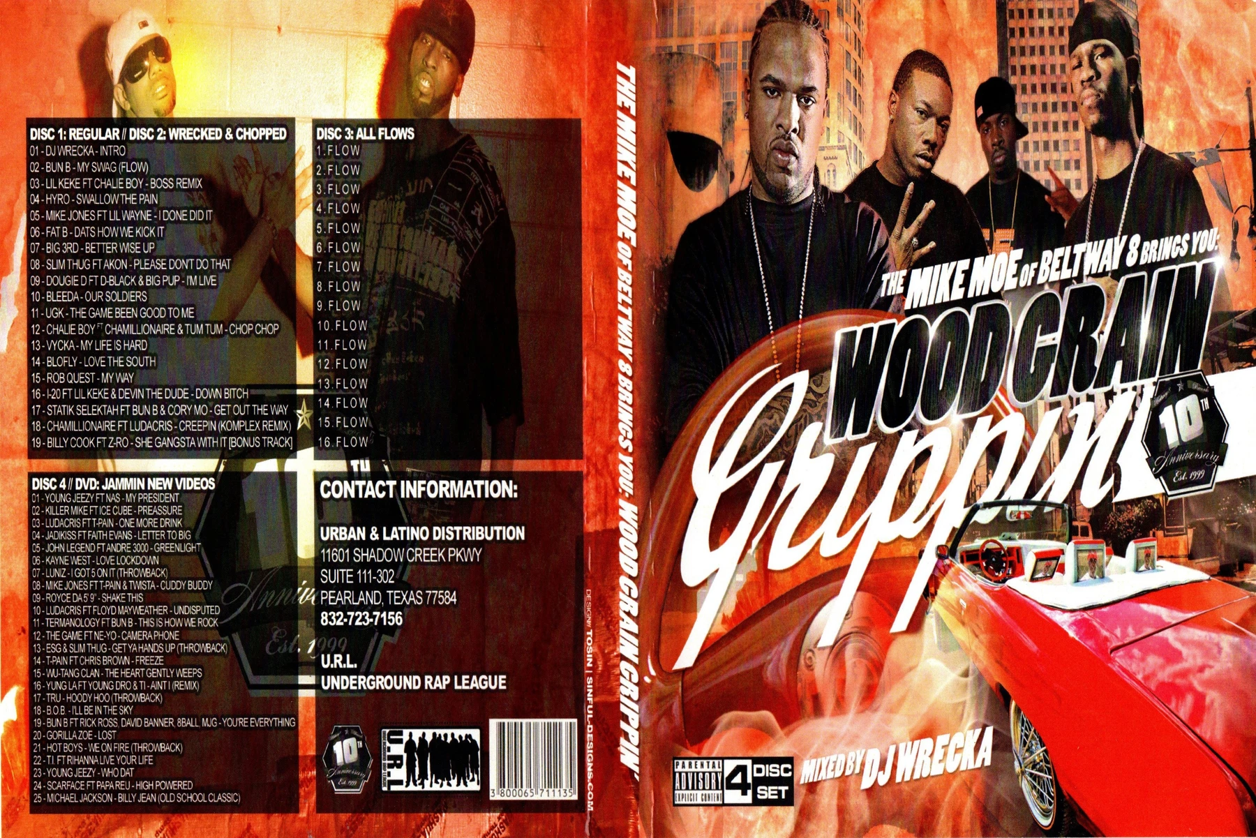 Beltway 8 - Woodgrain Grippin (DJ Wrecka) (4 Disc Set) cover