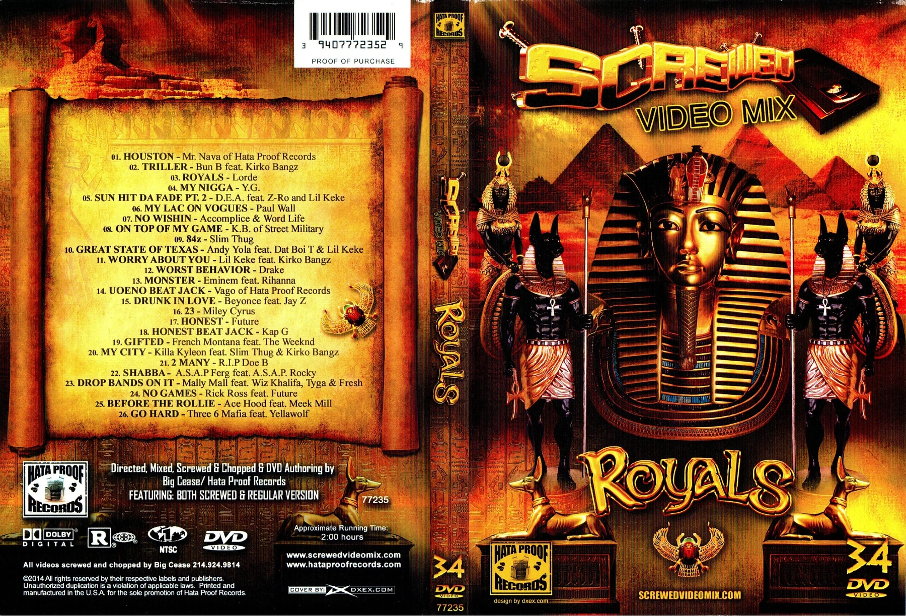 Hata Proof Records - Screwed Video Mix 34 (Royals) cover