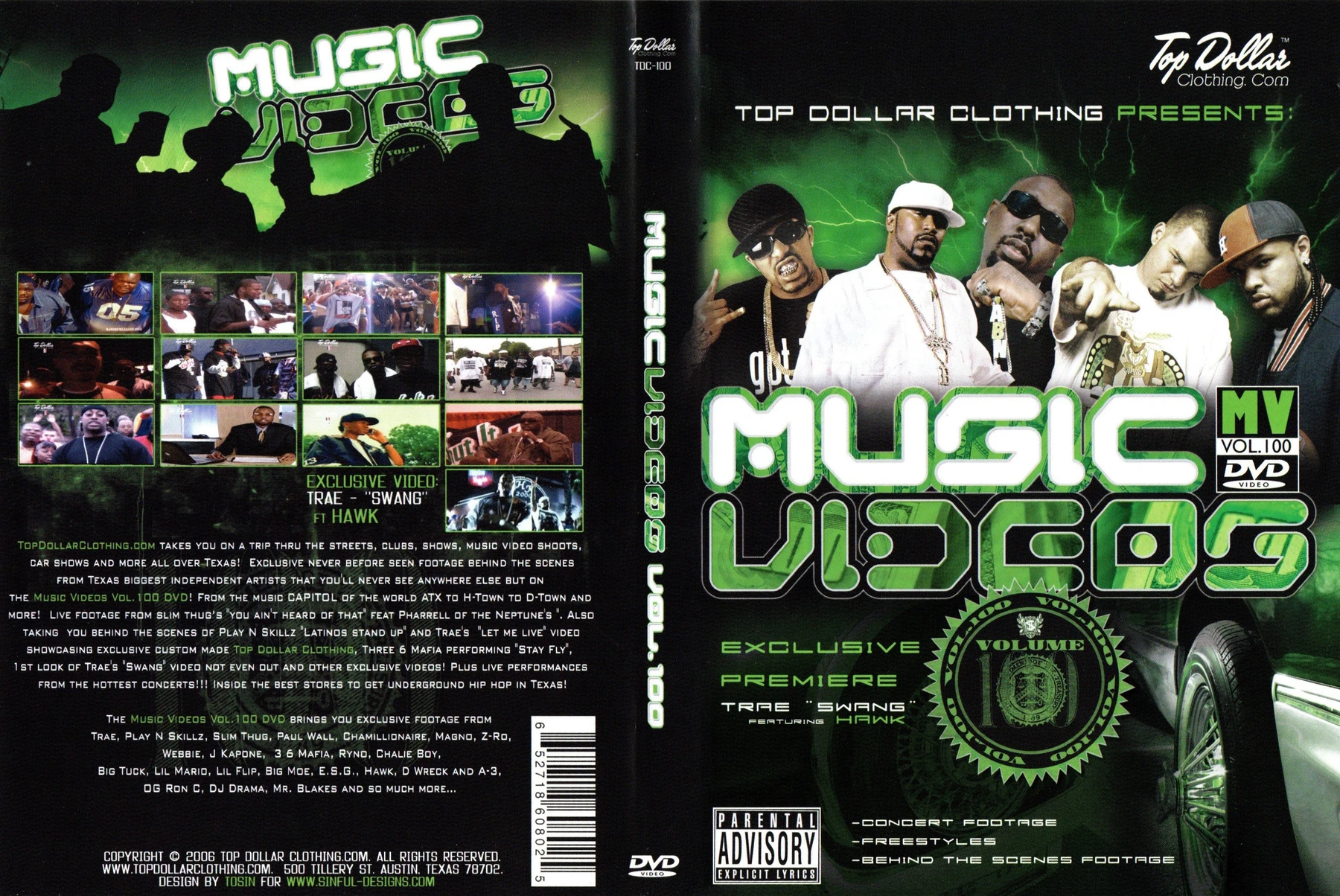 Top Dollar - Music Video's - Vol.100 cover