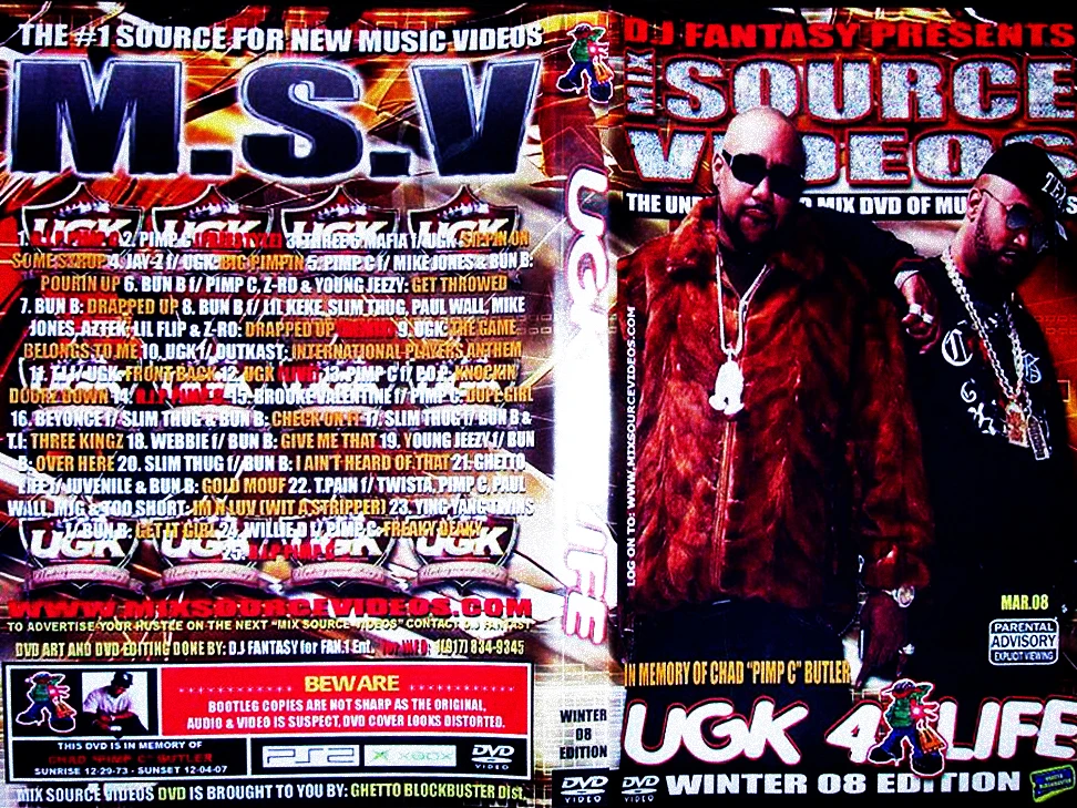 DJ Fantasy Presents M.S.V. UGK 4 Life (2008) cover