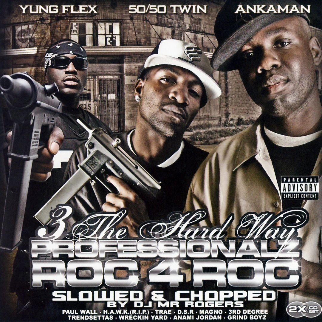 50-50 Twin - 3 The Hard Way (Young Flex & Ankaman)  (Slowed & Chopped) cover