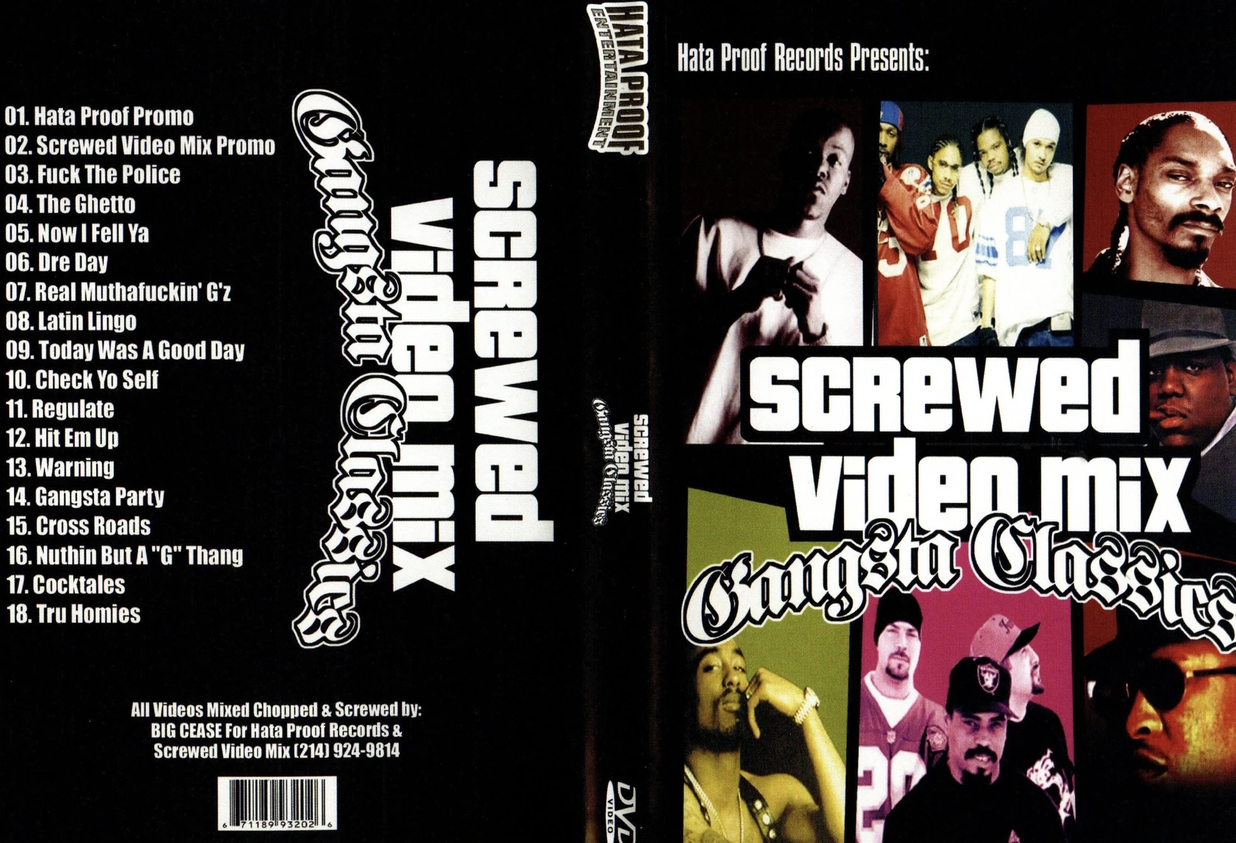 Hata Proof Records - Screwed Video Mix (Gangsta Classics) cover