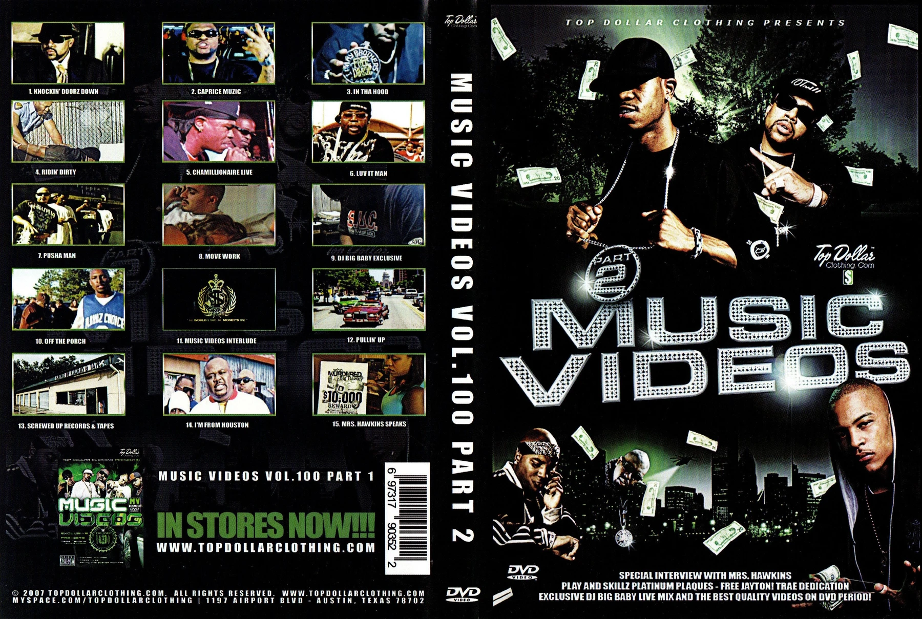 Top Dollar - Music Video's - Vol.100 Part 2 cover