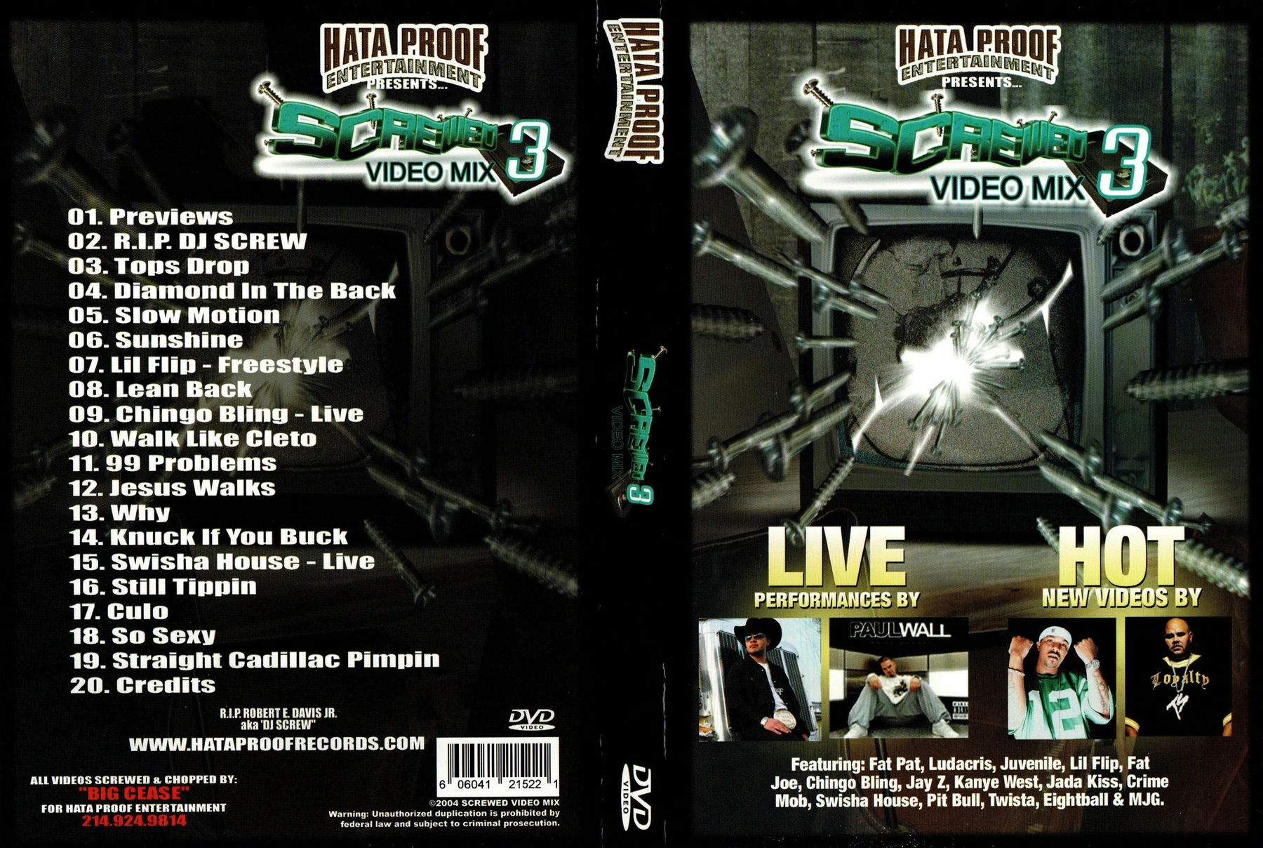 Hata Proof Records - Screwed Video Mix 3 cover