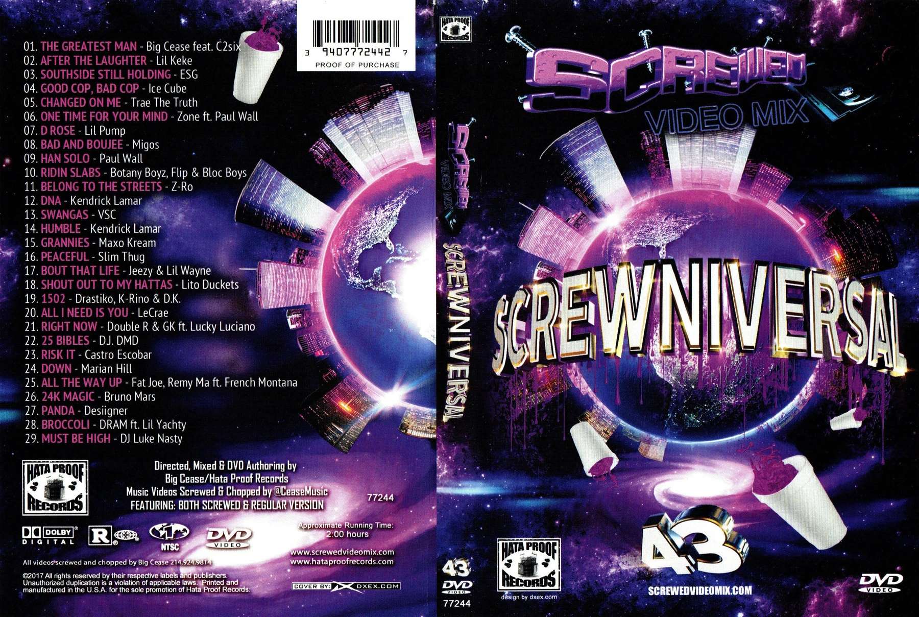 Hata Proof Records - Screwed Video Mix 43 (SCREWNIVERSAL) cover